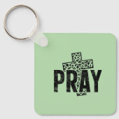 Pray Christian | 信仰のクロス祈りのキーホルダー キーホルダー (正面)