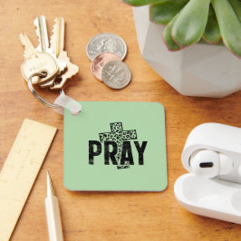 Pray Christian | 信仰のクロス祈りのキーホルダー キーホルダー