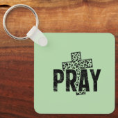 Pray Christian | 信仰のクロス祈りのキーホルダー キーホルダー (正面)