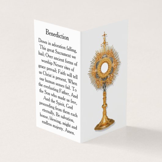 Pray During Eucharistic Adoration Card (外部)