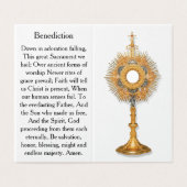 Pray During Eucharistic Adoration Card (外部フラット)