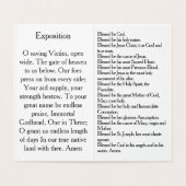 Pray During Eucharistic Adoration Card (内部フラット)