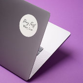 Pray First, Worry Less – Minimal Christian Sticker ラウンドシール