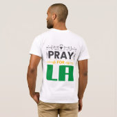 Pray for LA • ロサンゼルスへの祈り スロー枕 Tシャツ (裏面フル)