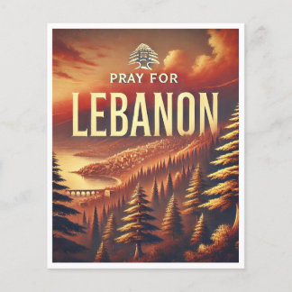 PRAY FOR LEBANON チラシ