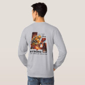 Pray for Los Angeles | メンズ長袖 Tシャツ (裏面フル)