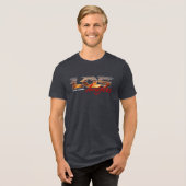Pray for Los Angeles | メンズ トライブレンドTシャツ (正面全面)