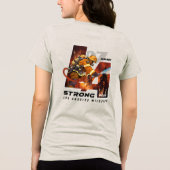 Pray for Los Angeles | 女性 トライブレンドTシャツ (裏面)
