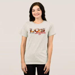 Pray for Los Angeles | 女性 トライブレンドTシャツ