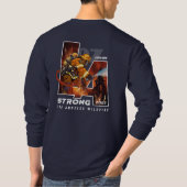 Pray for Los Angeles (2) | メンズ長袖 Tシャツ (裏面)
