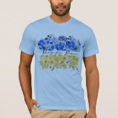 Pray for Peace. I stand with Ukraine. Tシャツ (正面)