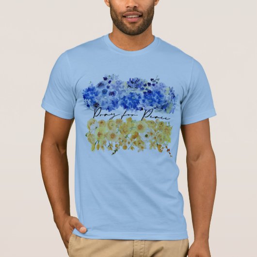 Pray for Peace. I stand with Ukraine.  Tシャツ (正面)