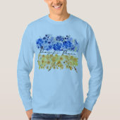 Pray for Peace & Peace in Ukraine & Watercolours. Tシャツ (正面)