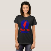 Pray For Taiwan Love Taiwan Support Taiwanese Flag Tシャツ (正面フル)
