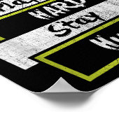 Pray Hard Play Hard Stay Humble Motivational  ポスター (角)