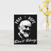 Pray Hope And Don't Worry Saint Padre O  カード (黄色い花)