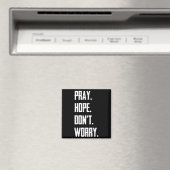 Pray Hope Dont Worry Christianity Prayer  マグネット (インサイチュ (食洗機))