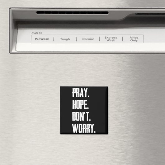 Pray Hope Dont Worry Christianity Prayer  マグネット (インサイチュ (食洗機))