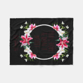 Pray Hope Dont Worry Padre O Prayer Of Calm  フリースブランケット (正面(横))