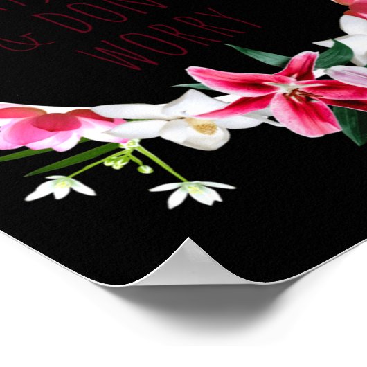 Pray Hope Dont Worry Padre O Prayer Of Calm  ポスター (角)