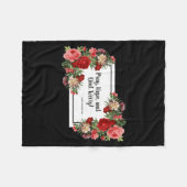 Pray Hope Dont Worry St Padre O Religious  フリースブランケット (正面(横))