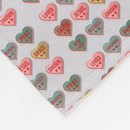 Pray, Love, Jesus One-Sided Blanket フリースブランケット