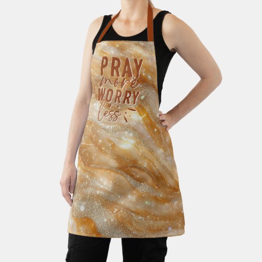Pray More Worry Less エプロン (インサイチュ)