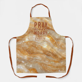 Pray More Worry Less エプロン