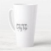 Pray More Worry Less Mug カフェラテマグ (左アングル)