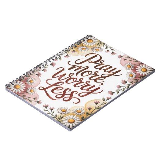 Pray more worry less notebook  ノートブック (左側)