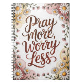 Pray more worry less notebook  ノートブック (正面)