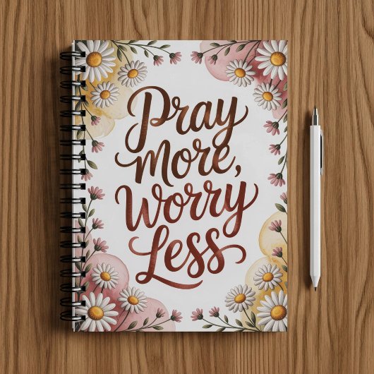 Pray more worry less notebook  ノートブック