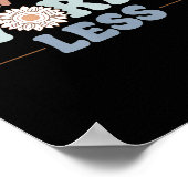 Pray More Worry Less Sunflower Motivation ポスター (角)