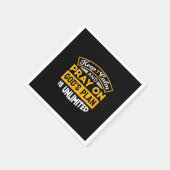 Pray On and Trust God's Unlimited Plan Faith-Based スタンダードカクテルナプキン (角)