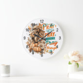 Pray On It....  ラージ壁時計 (ホーム)