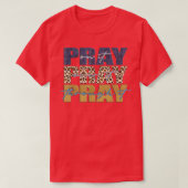 Pray On It Pray Over It Pray Through It Leopard Ch Tシャツ (デザイン正面)