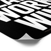 Pray Plan Work Win- Faith Hustle Christian Motivat ポスター (角)