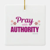 Pray with Authority, セラミックオーナメント (裏面)