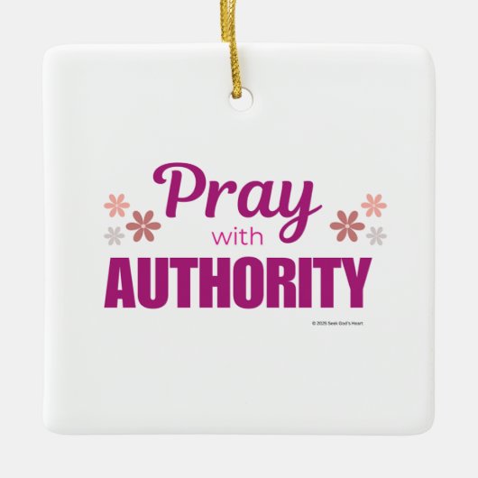 Pray with Authority, セラミックオーナメント (正面)