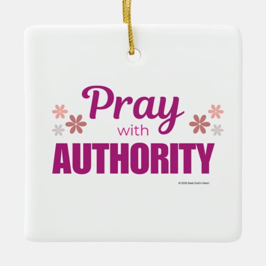 Pray with Authority, セラミックオーナメント (正面)