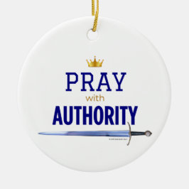 Pray with Authority - Blue,  セラミックオーナメント