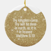 Pray without ceasing Matthew 6:10 Prayer  ⛪️ 🎄 セラミックオーナメント (裏面)