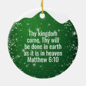 Pray without ceasing Matthew 6:10 Prayer  ⛪️ 🎄 セラミックオーナメント (裏面)