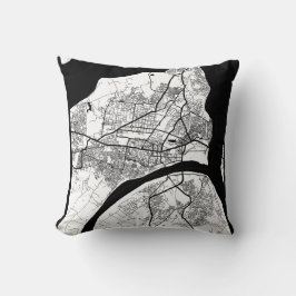 Prayagraj Uttar Pradesh City Map クッション