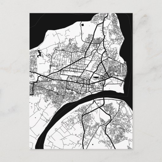 Prayagraj Uttar Pradesh City Map ポストカード (正面)