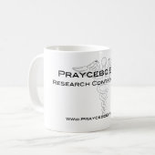 Prayceboの効果-研究制御主題 コーヒーマグカップ (正面左)