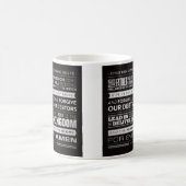 Prayer主のマグを言い表わします コーヒーマグカップ (中央)