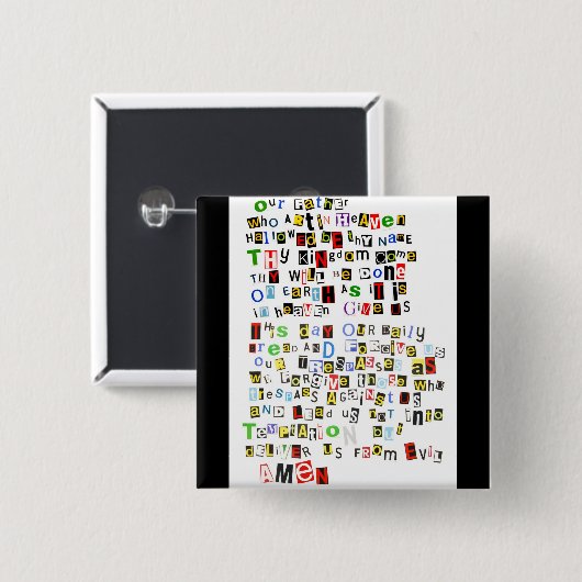 Prayer主の 缶バッジ (正面&裏面)