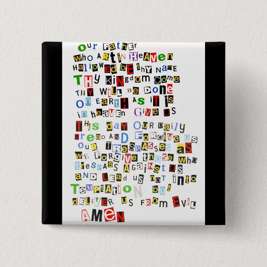 Prayer主の 缶バッジ (正面)