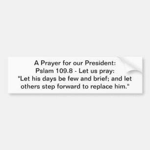 Prayer大統領 バンパーステッカー
